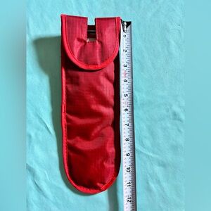 Hair Straightener /Curling Iron Cover Case 
Travel Storage Red Insulated Bag